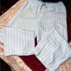 Target Girls Blue & White Striped Pajama Pants